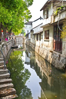 Canal in Suzhou clipart