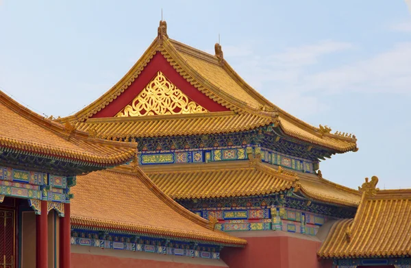 Tile roofs in the Forbidden City — Stock Photo, Image