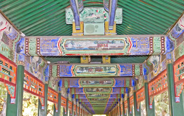 Passage i summer palace, beijing, Kina — Stockfoto