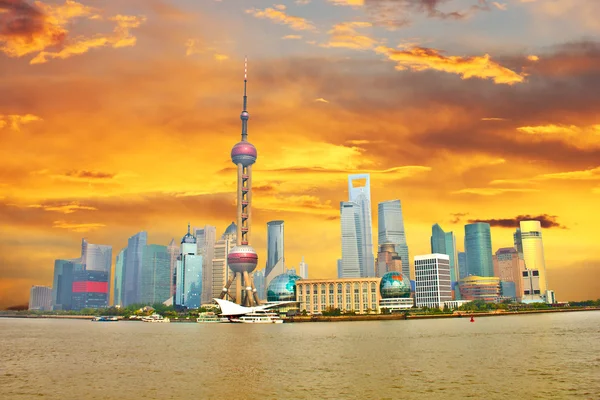 Шанхайский пудун — стоковое фото