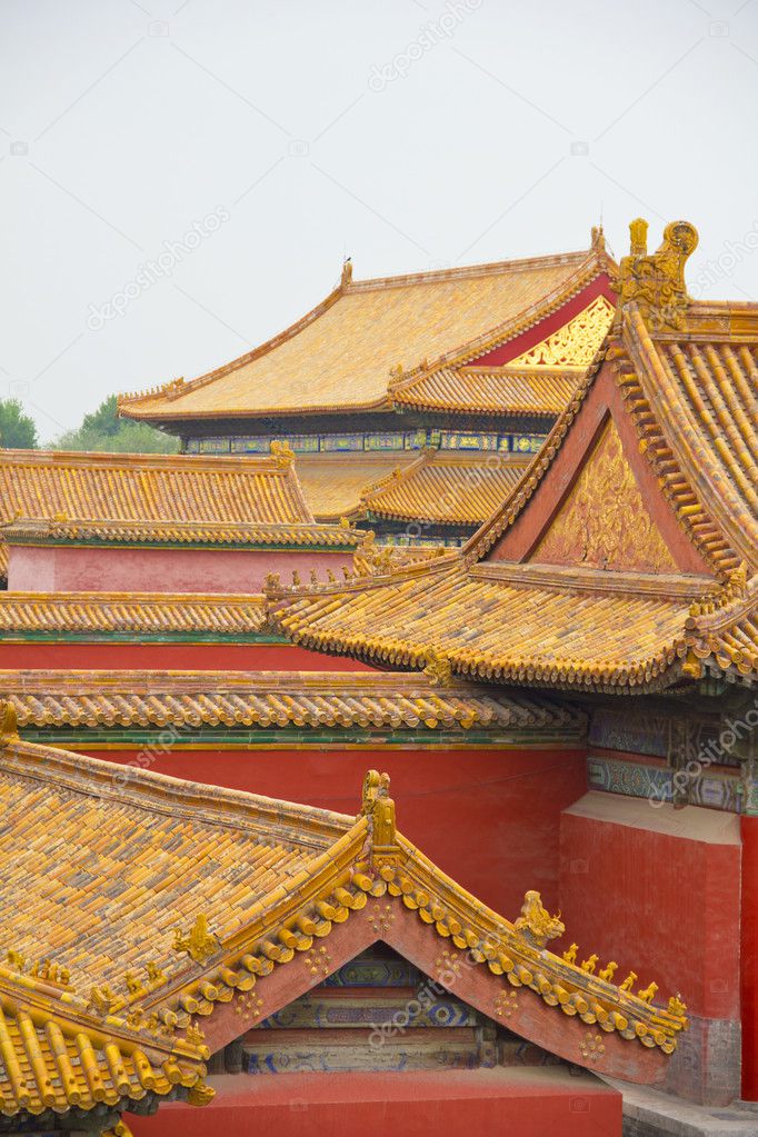 Traditional roofs in Beijing's Forbidden City