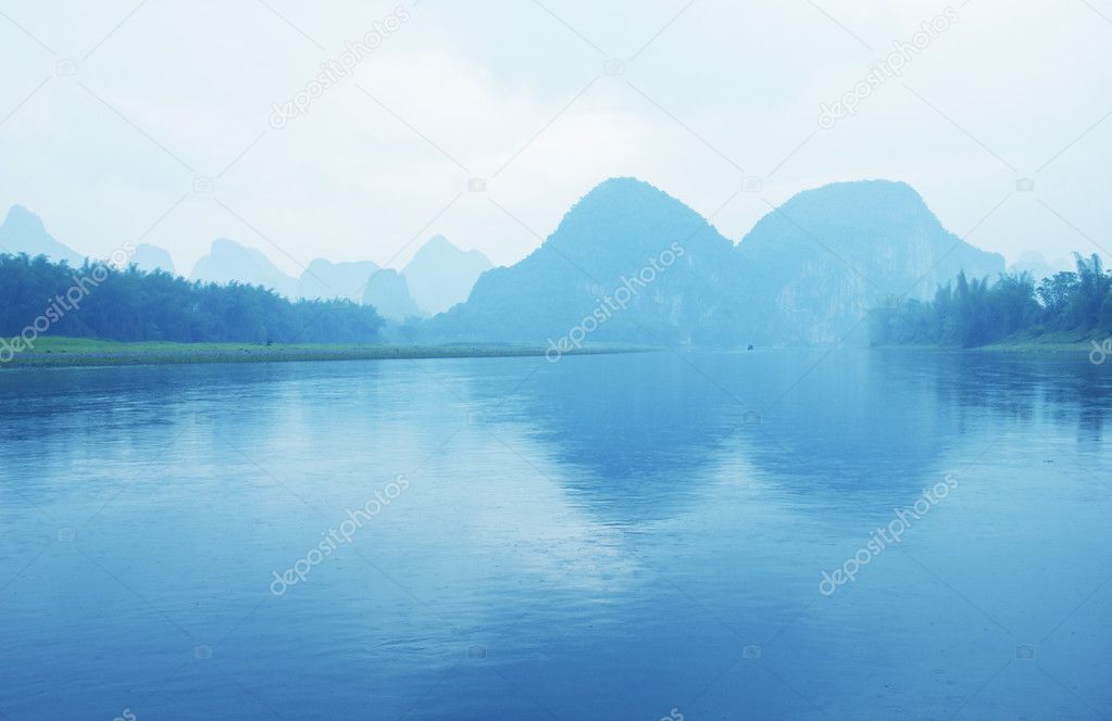 The Li River and karst mountains