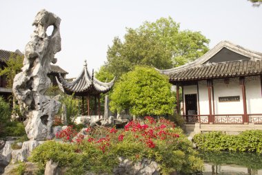 Classical Chinese garden clipart