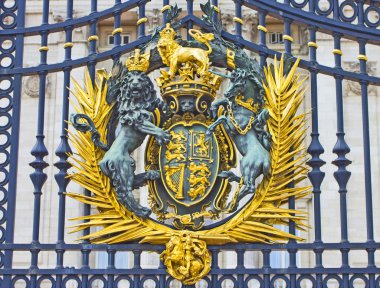 Buckingham Sarayı 'ndaki Kraliyet Mührü, Londra, İngiltere