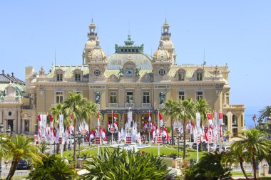 Monte Carlo decorated to the royal wedding clipart