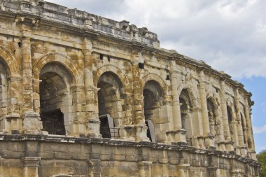 The Roman amphitheater in Nimes clipart