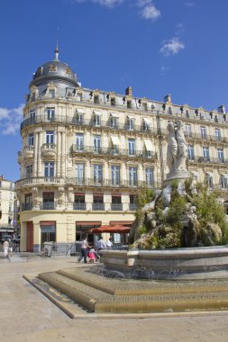 Place de la Comedie, Montpellier clipart