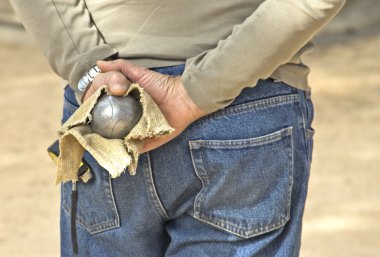 Pétanque, French ball game clipart