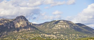 Provence, Fransa dağlarının görünümü