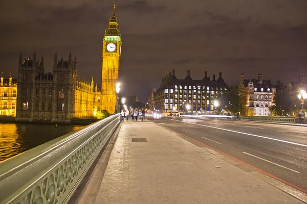 De Big ben bij nacht, Londen — Stockfoto