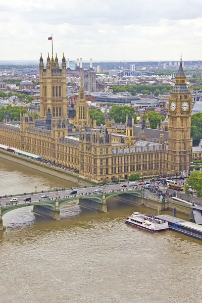 Luchtfoto van Londen stad — Stockfoto