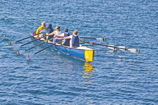 Crew training for a competition — Stock Photo, Image