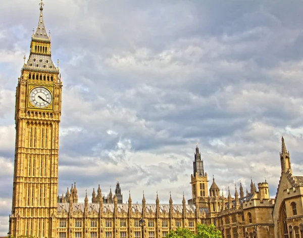 Big ben i Parlamentu, Anglia, uk — Zdjęcie stockowe