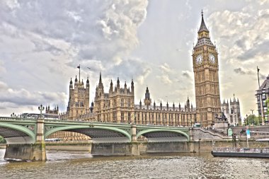 Westminster bridge ile big ben, london, İngiltere