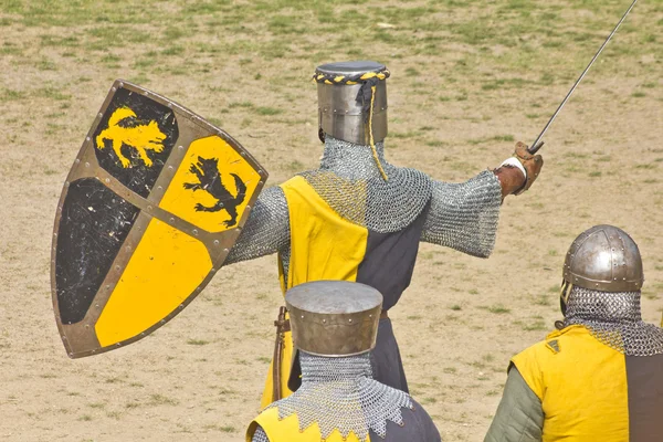 Μεσαιωνική πολεμιστές — Φωτογραφία Αρχείου