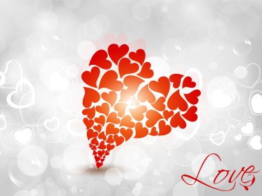 A Red Shine Heart. clipart