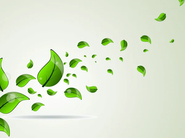 Fresh green leave illustration for vector — Stock Vector