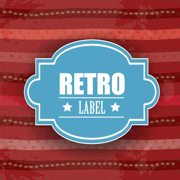 Label retro vintage grunge - eps vector illustratie. — Stockvector