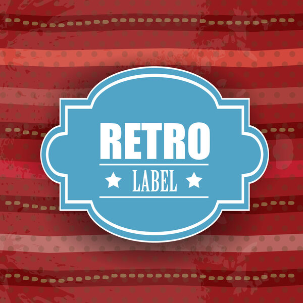 Retro vintage grunge label - EPS vector illustration.