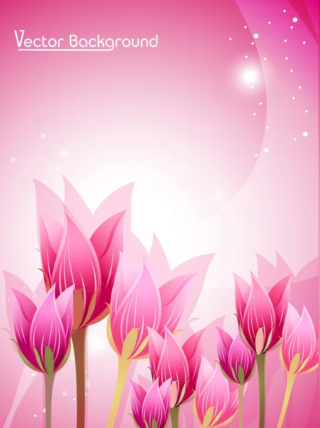 Fundo abstrato de flores de tulipa, visite nosso portfólio para mais — Vetor de Stock