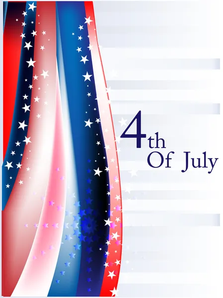 第四届 7 月象征美国独立日. — 图库矢量图片