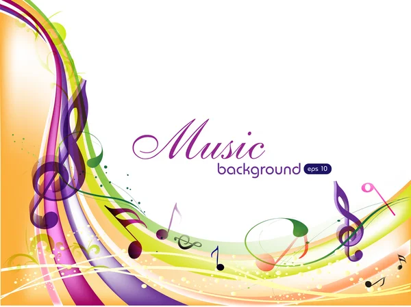 Colorful Musical background. — Stock Vector