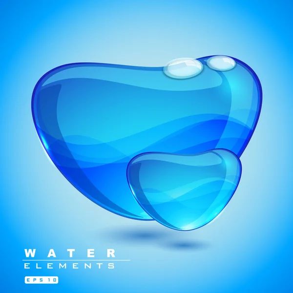 Élément d'eau vectorielle — Image vectorielle