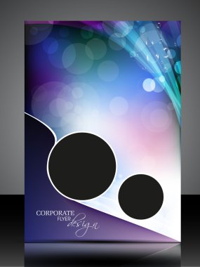 Professional Corporate Flyer Design Presentation. editable vecto clipart