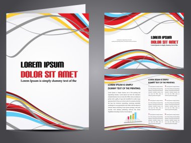 Vector business brochure clipart