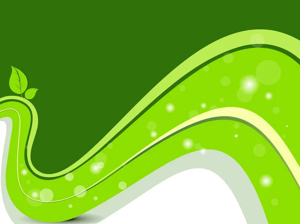 Φύση πράσινο φόντο. Eco έννοια εικονογράφηση. — Stockový vektor