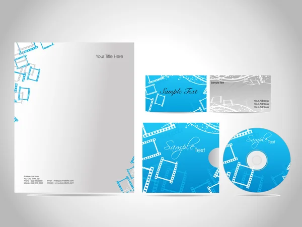 Conception de kit d'affaires pour votre projet — Image vectorielle