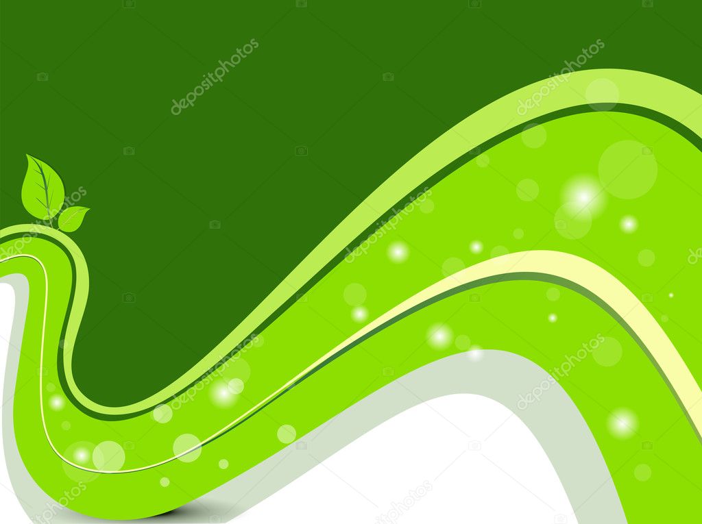 Green nature background. Eco concept illustration. Stock Vector Image by  ©alliesinteract #10130751
