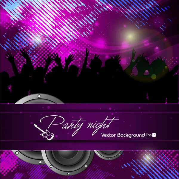 Abstract background of dance party event having fun. vie — Stock Vector