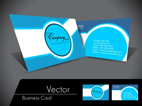 Simple abstact Vector Business Card,For more bsiness card of thi — Stock Vector