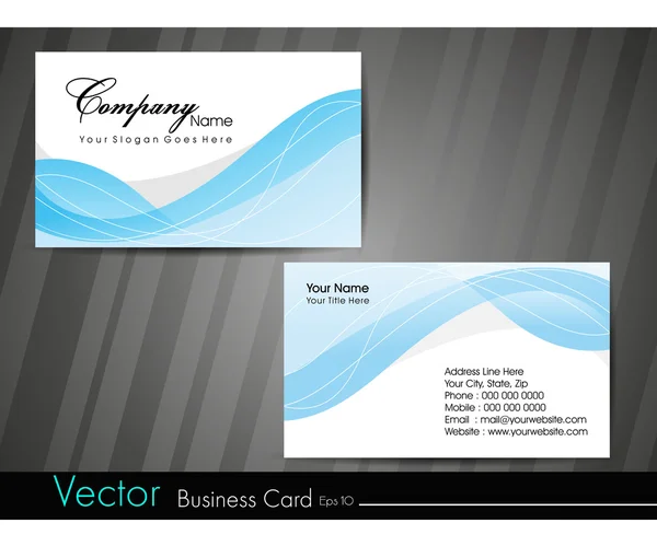 Modelo de cartão de visita ou conjunto de cartão de visita. EPS 10. Vector illu — Vetor de Stock
