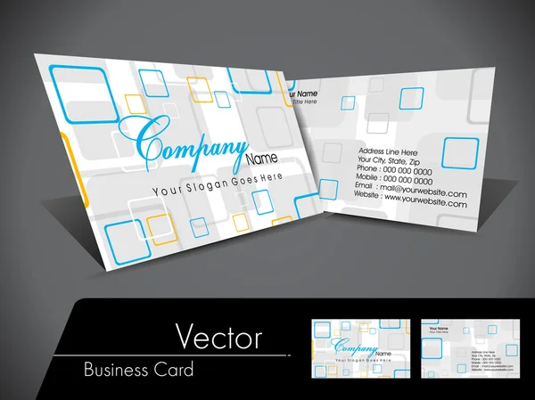 Tarjeta de visita del vector, para más bsiness tarjeta de este tipo por favor v — Vector de stock