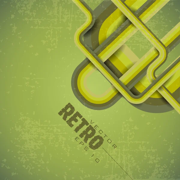 Retro green grunge background — Stock Vector