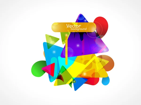 Abstraites formes géométriques fond avec un design coloré — Image vectorielle