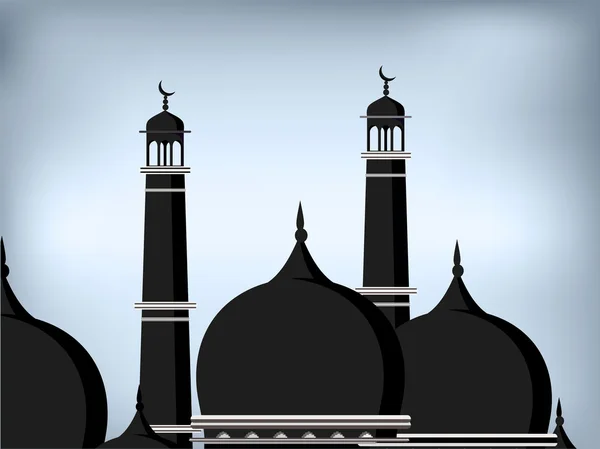 モスクまたは masjid の抽象的な背景の抽象的なイラスト — ストックベクタ