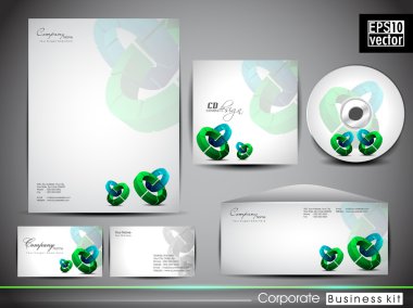 Professional corporate identity kit or business kit. clipart