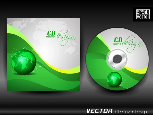 Diseño de cubierta de cd vectorial . — Vector de stock