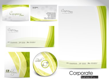 Professional corporate identity kit or business kit. clipart