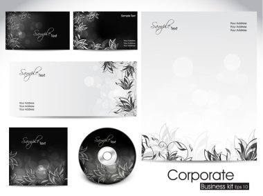 Professional corporate identity kit or business kit. clipart