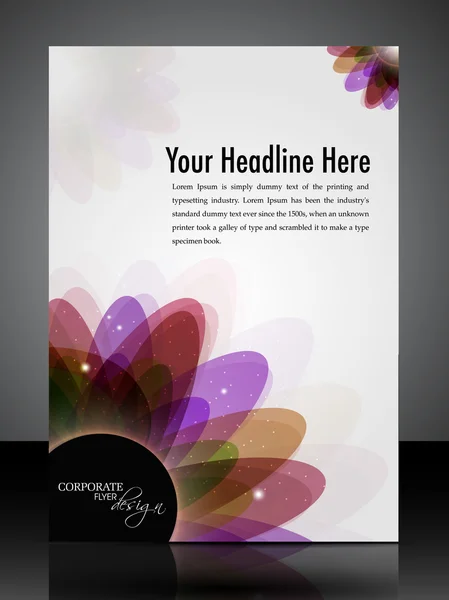 stock vector Professional business flyer template or corporate banner design.