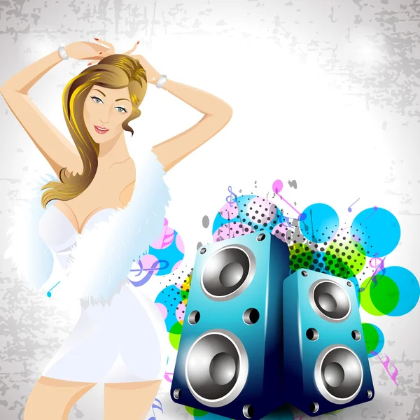Vektor abstrakte Musik Hintergrund für Diskothek oder Party mit — Stockvektor