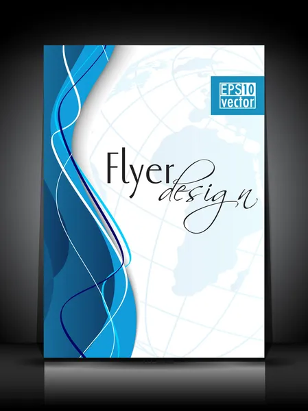 Folleto profesional de negocios, folleto corporativo o plantilla de diseño de portada — Vector de stock
