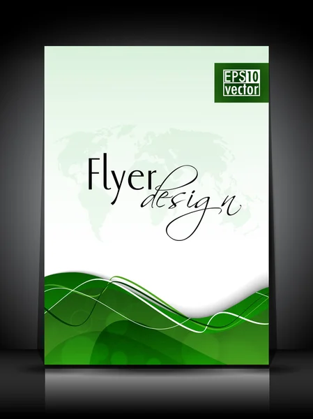 Professioneller Business-Flyer, Corporate Broschüre oder Cover-Design-Vorlage — Stockvektor