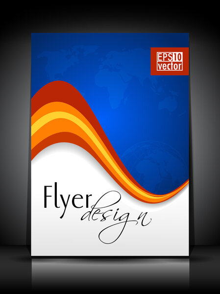 Professional business flyer, corporate brochure or cover design templat