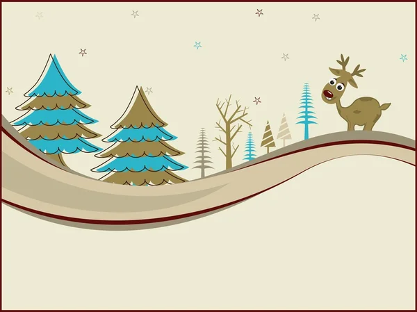 Text.vector 図のためのスペースとのクリスマスの装飾. — ストックベクタ