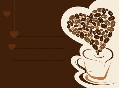 Coffee for your loved one. Vector illustration. clipart